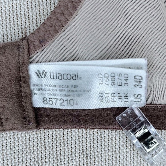 Wacoal Visual Effects Minimizer Bra sz 34D * Full Coverage Unlined Underwire - Picture 6 of 6